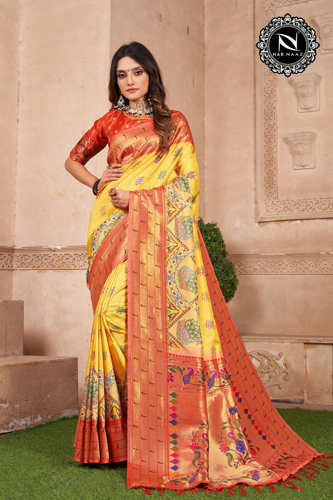 Har Naaz Paithani Silk Designer Sarees Catalog
